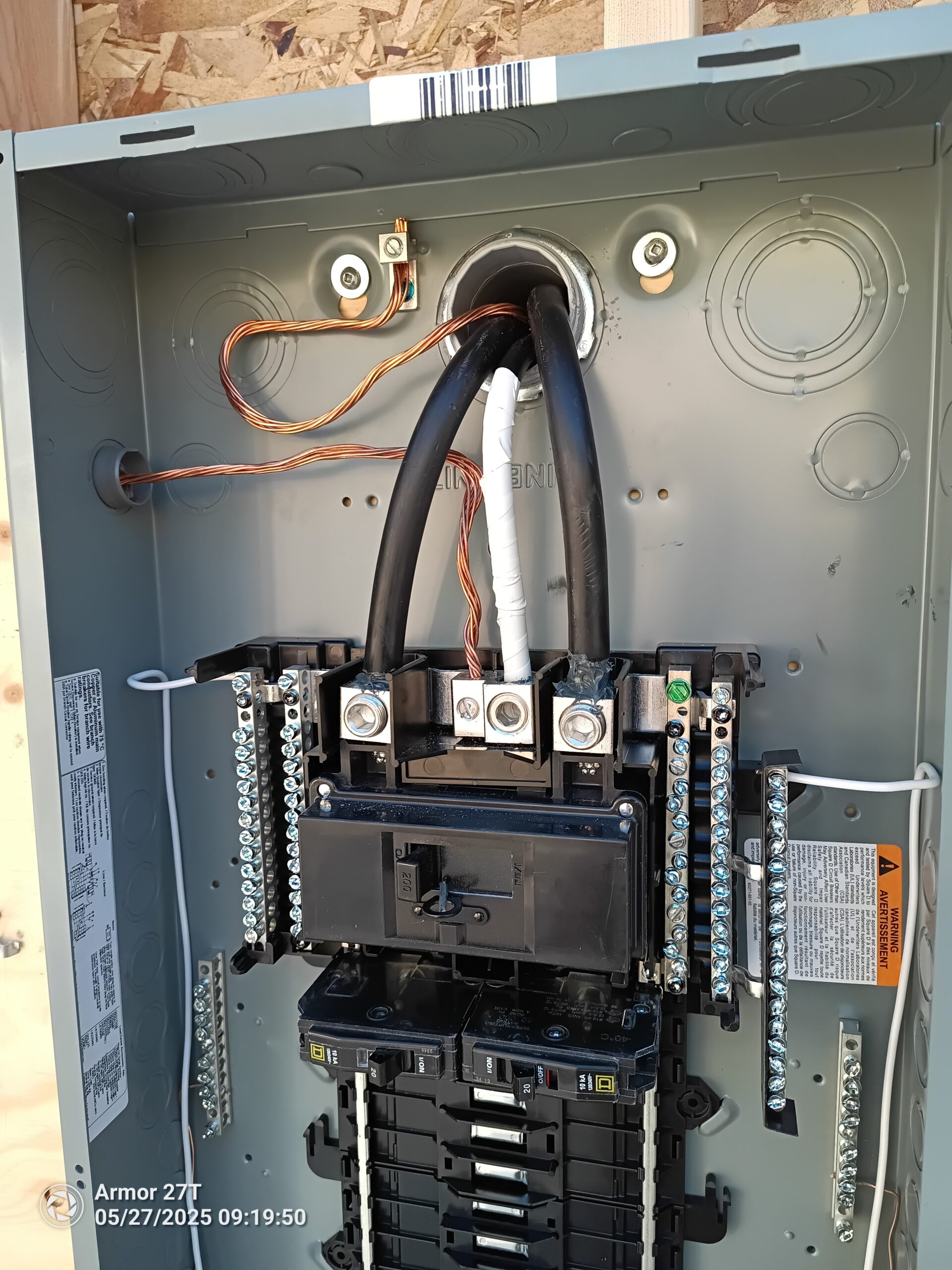 new 200 amp main breaker